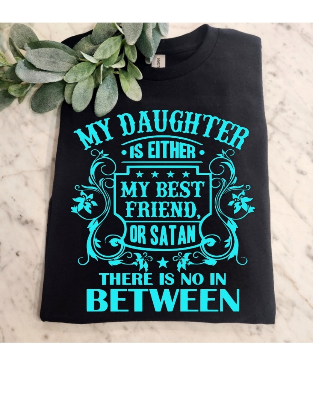Girl mom shirt Funny Sarcasm Attitude mama Short Sleeve Tshirt Blue